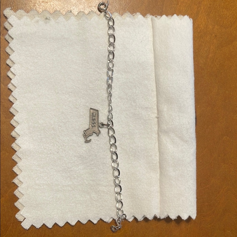 Sterling Silver Massachusetts Charm Bracelet